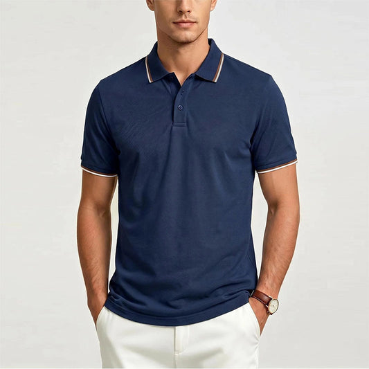Men's Luxury Short-Sleeve Casual Polo
