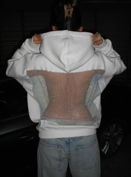 Women's Backless Mesh Hoodie - Breathable & Stylish