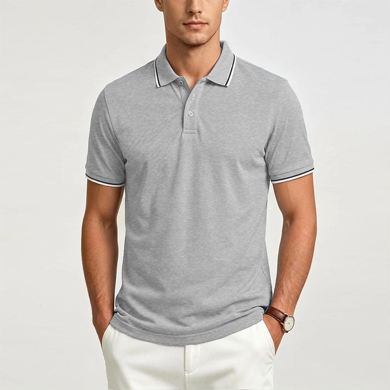 Men's Luxury Short-Sleeve Casual Polo