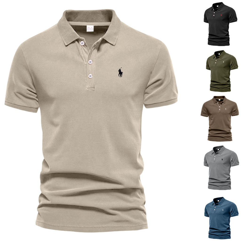 Men's Classic Embroidered Polo Shirt