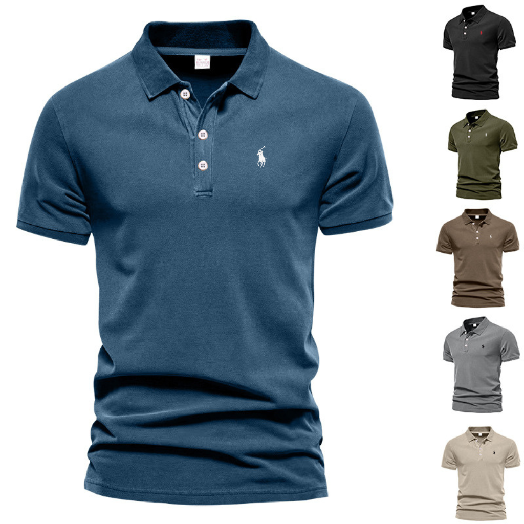 Men's Classic Embroidered Polo Shirt