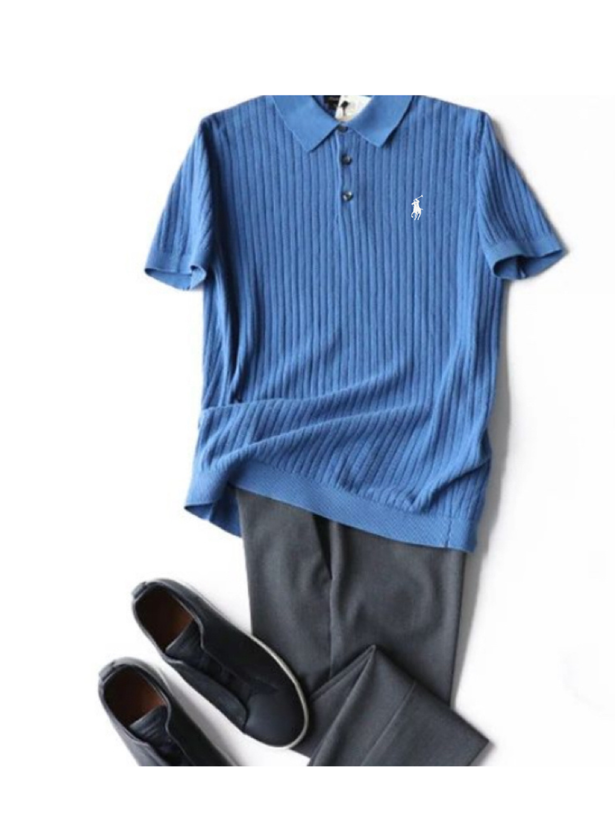 Men's Comfort Knit Casual Polo Shirt