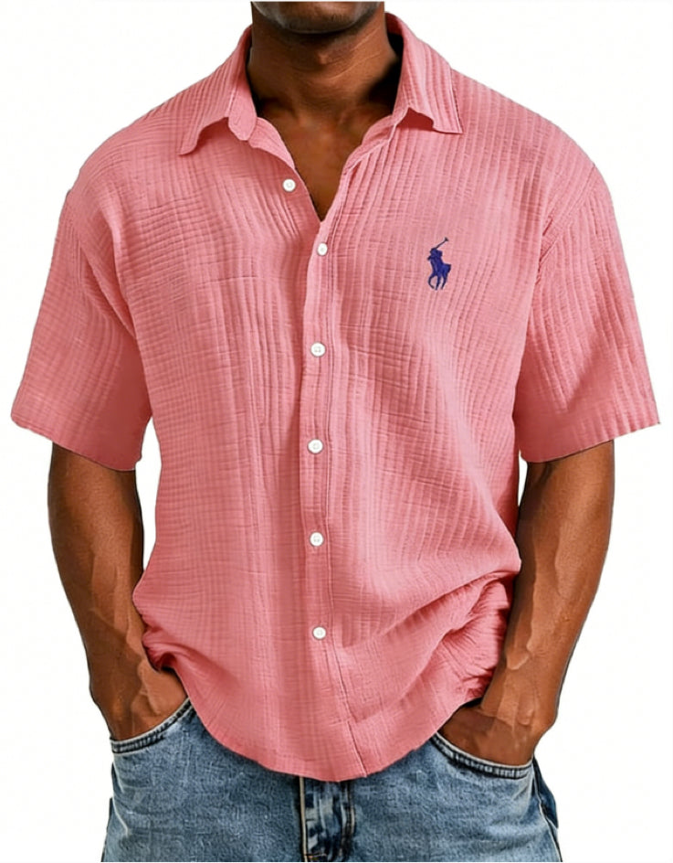 Luxury Men's Casual Short-Sleeve Shirt