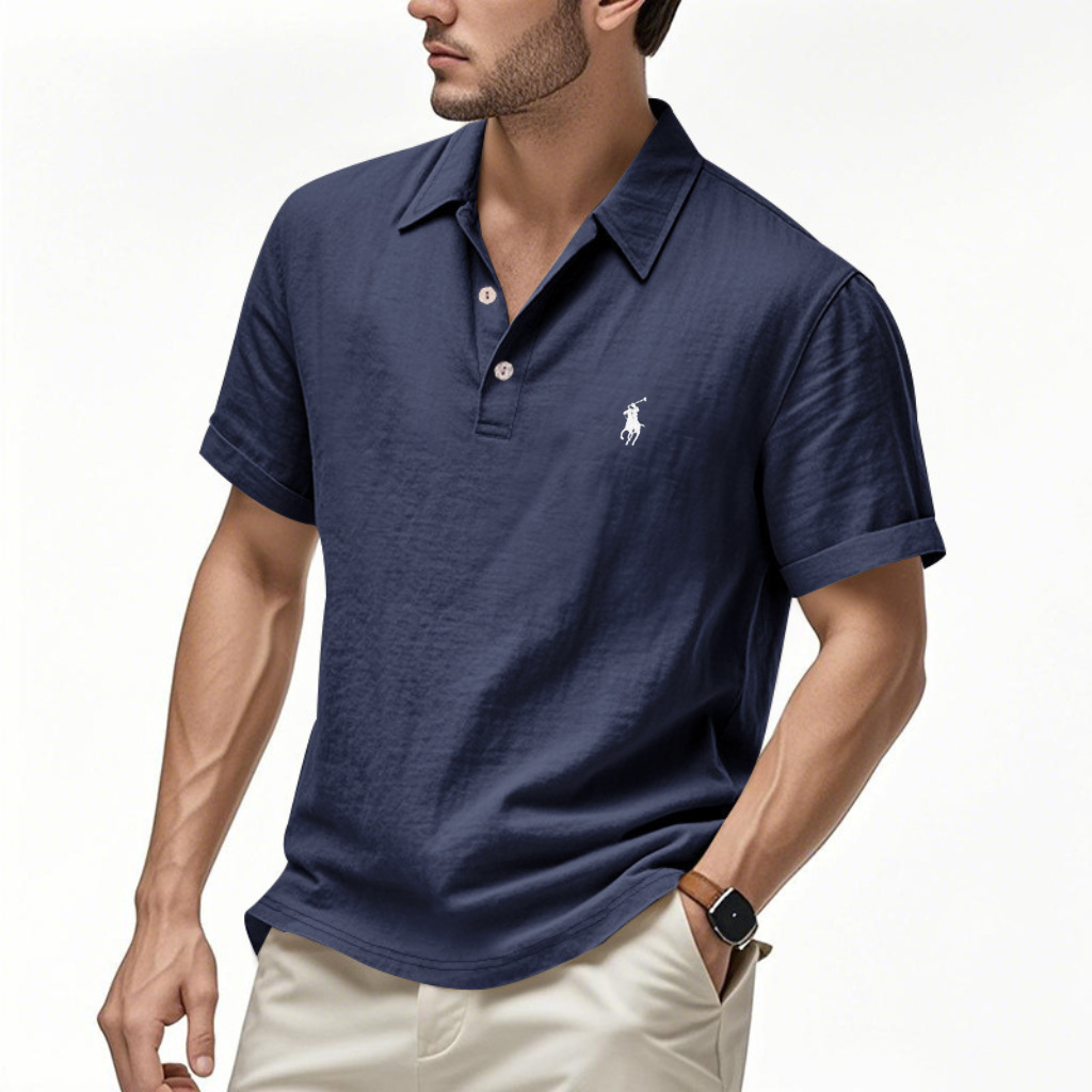 Premium Cotton Linen Polo Shirt