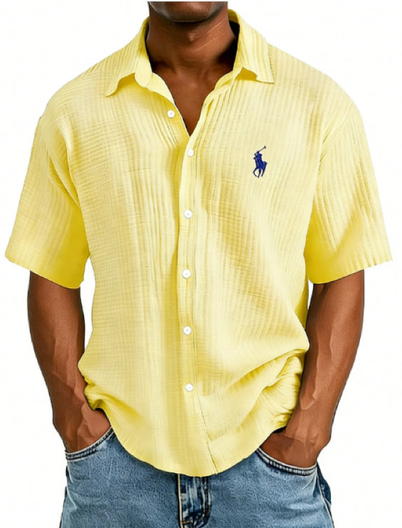 Luxury Men's Casual Short-Sleeve Shirt