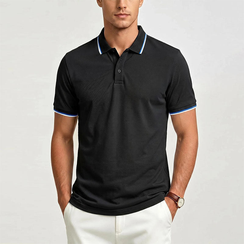 Men's Luxury Short-Sleeve Casual Polo