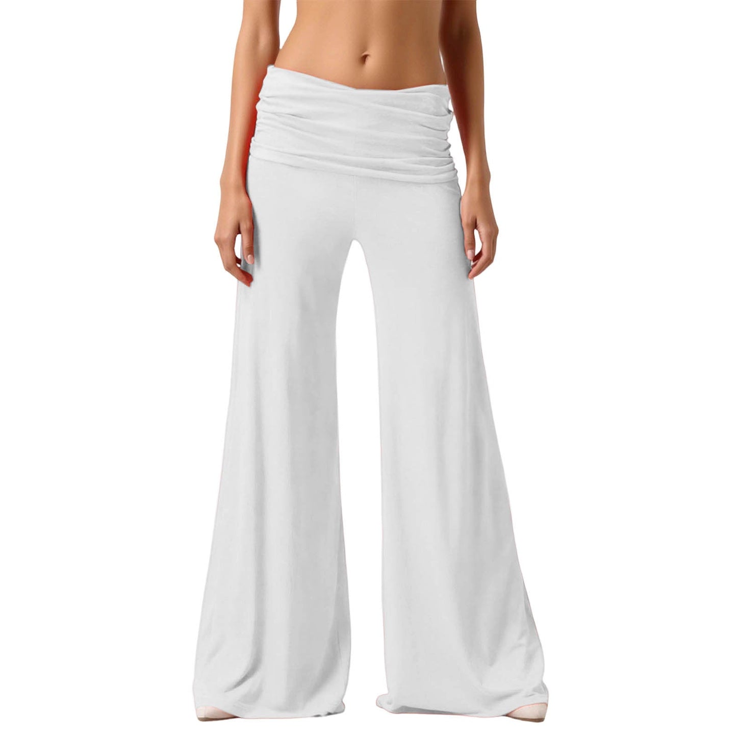 Coral Foldover Everyday Comfort Trousers