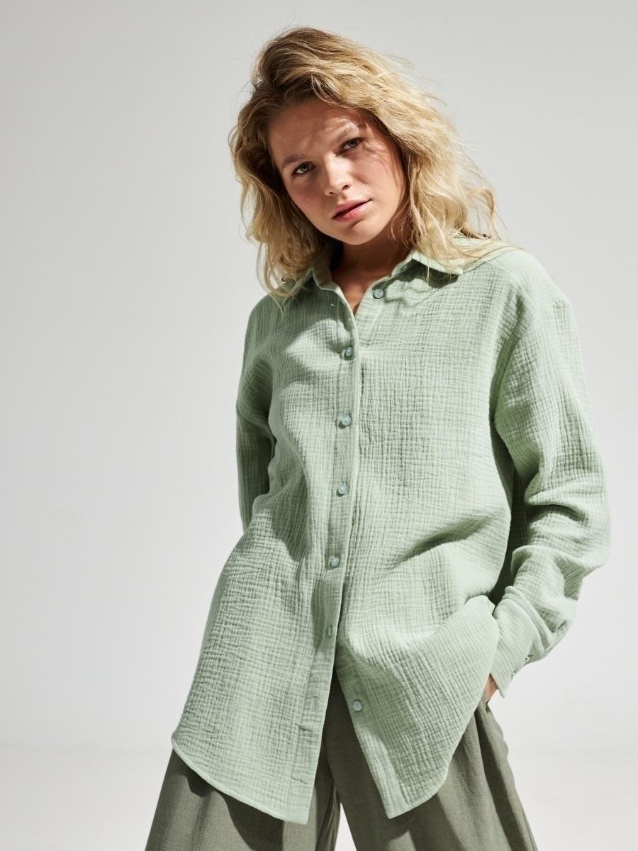 Versatile Comfort: Short or Oversized Muslin Blouse