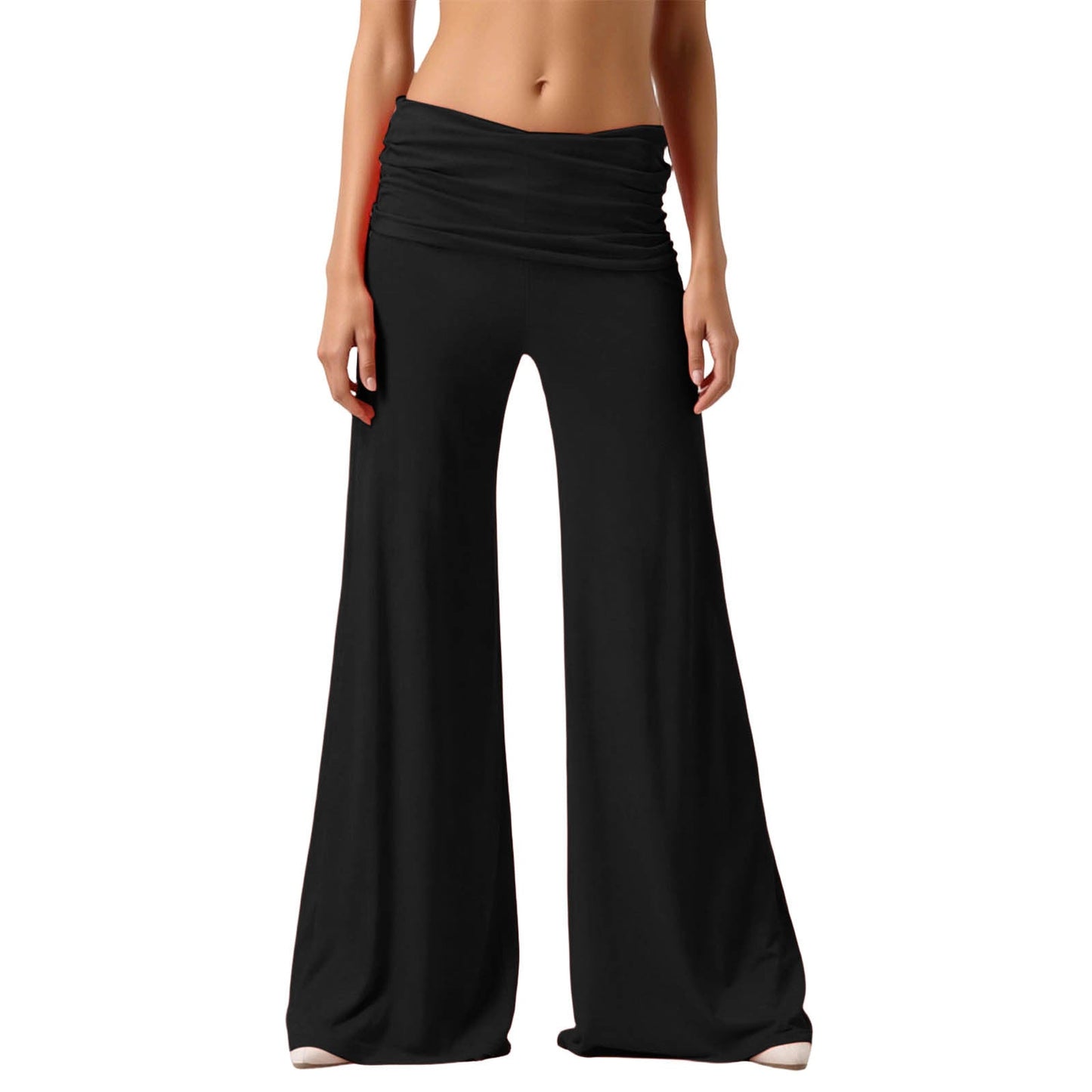 Coral Foldover Everyday Comfort Trousers