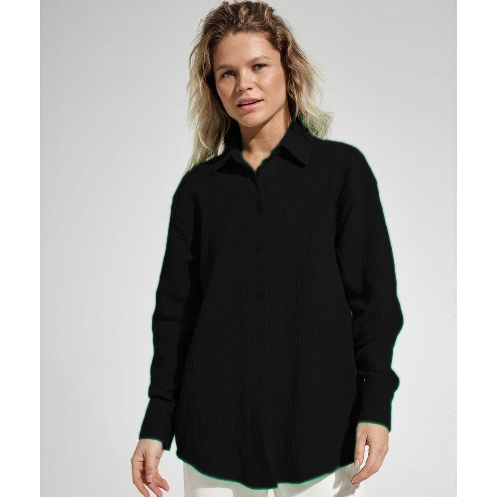 Versatile Comfort: Short or Oversized Muslin Blouse