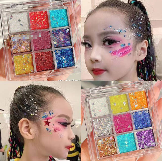 Pocket 9 Color Sparkling Eyeshadow Box