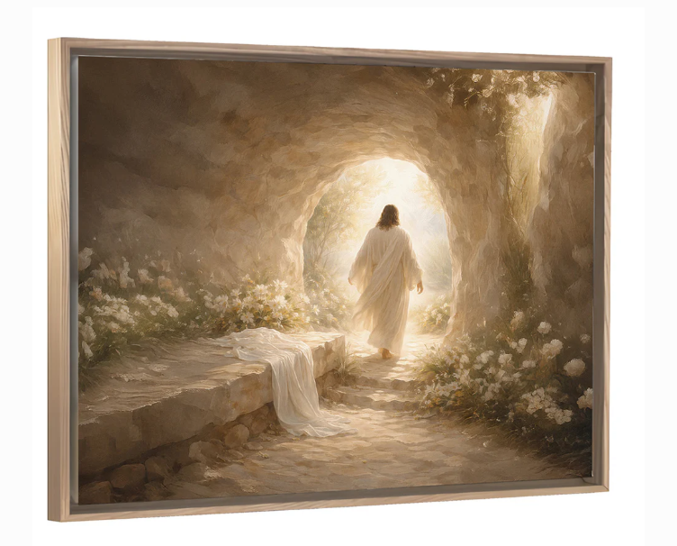 Mountain Cross Faith Canvas Wall Art