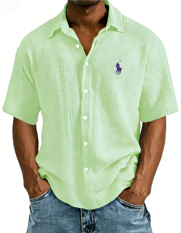 Luxury Men's Casual Short-Sleeve Shirt