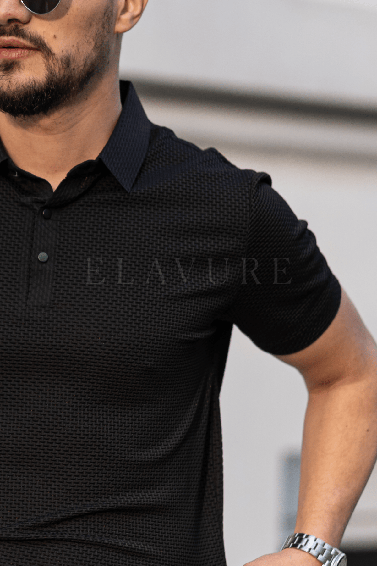 Men's Ice Silk Short Sleeve Polo Shirt