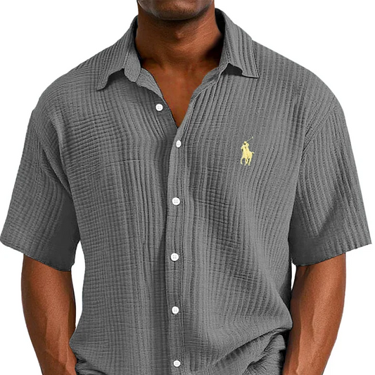 Luxury Men's Casual Short-Sleeve Shirt