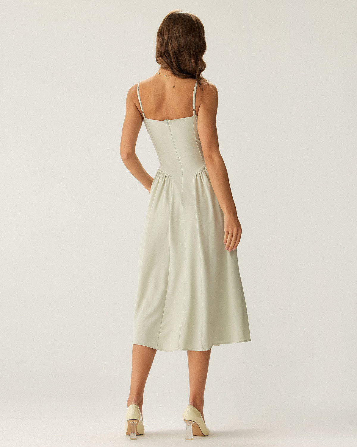 Chic Elegant Midi Slip Dress - Timeless Charm