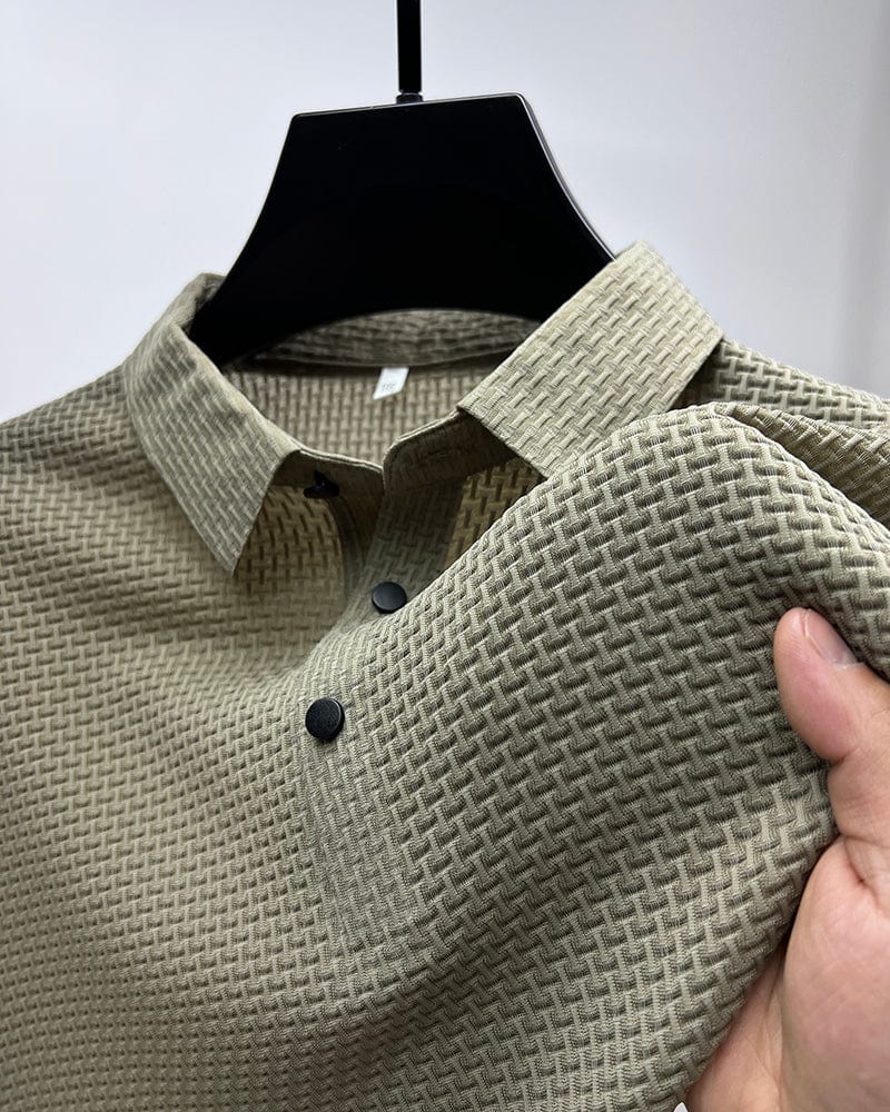 Men's Ice Silk Short Sleeve Polo Shirt