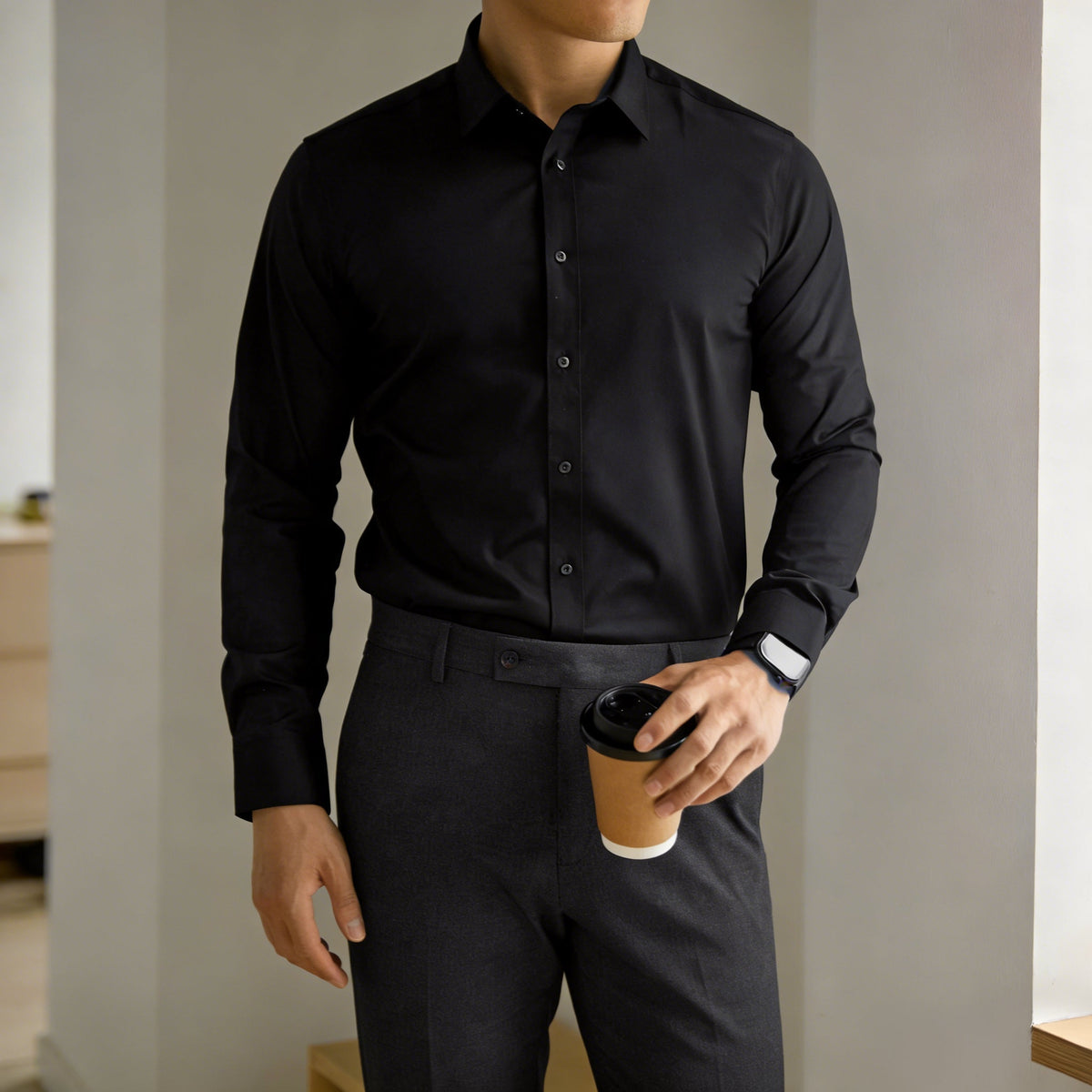 High Stretch Wrinkle-Resistant Men's Shirt