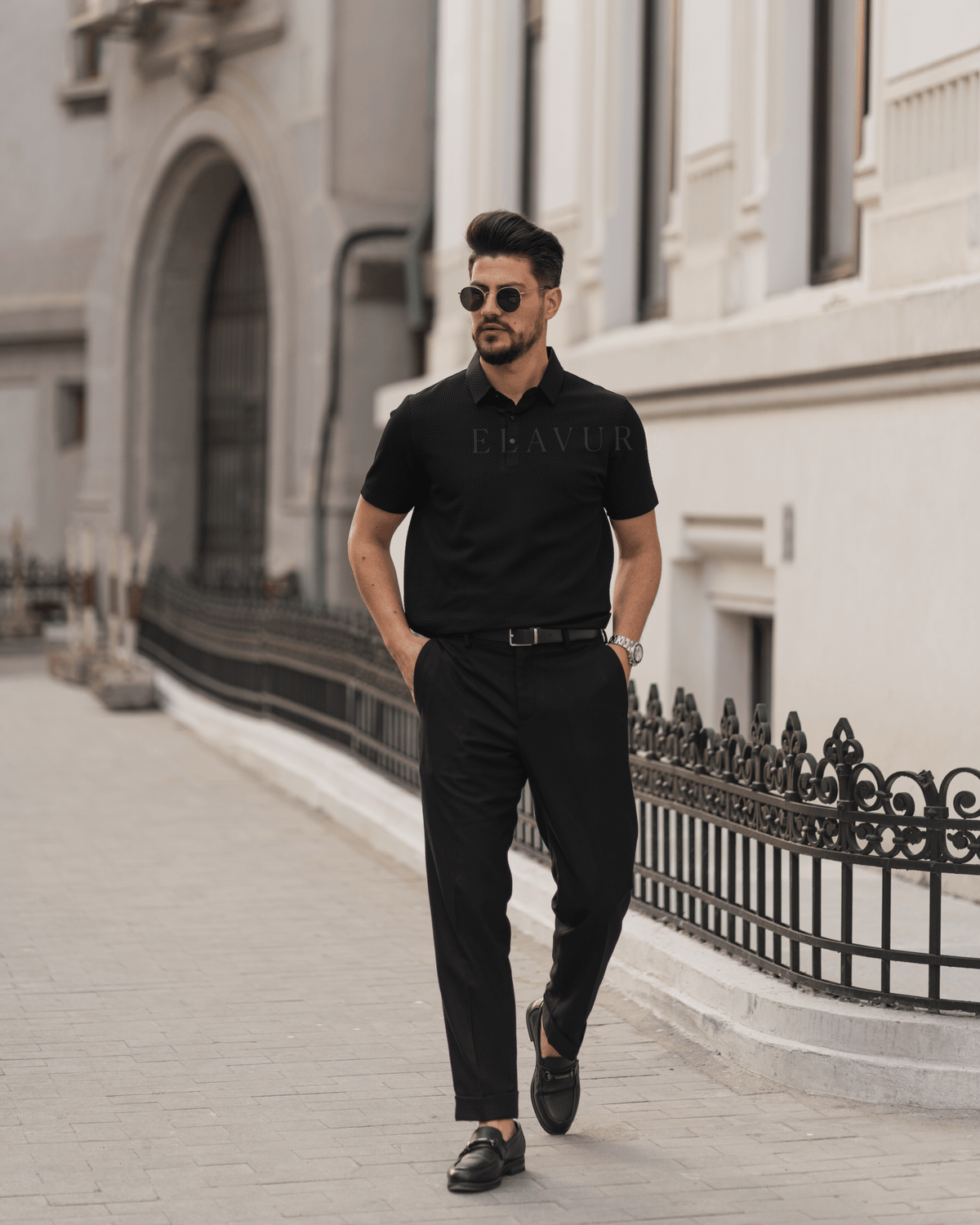 Men's Ice Silk Short Sleeve Polo Shirt