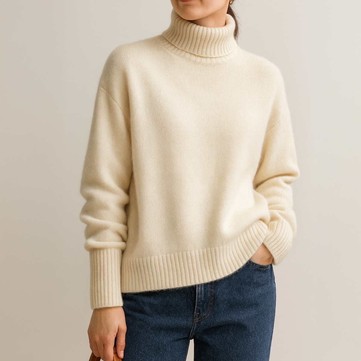 Women's Warm Cashmere Sweater - Soft & Cozy