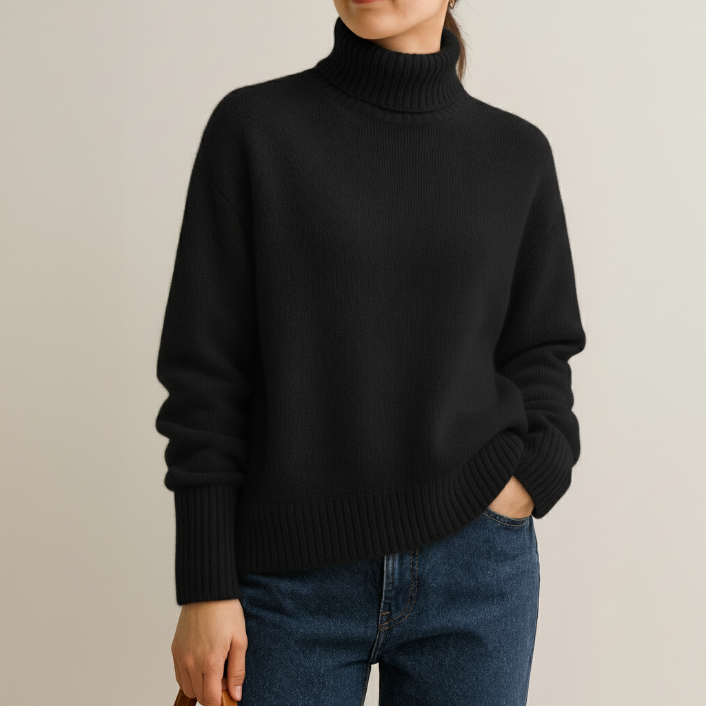 Women's Warm Cashmere Sweater - Soft & Cozy