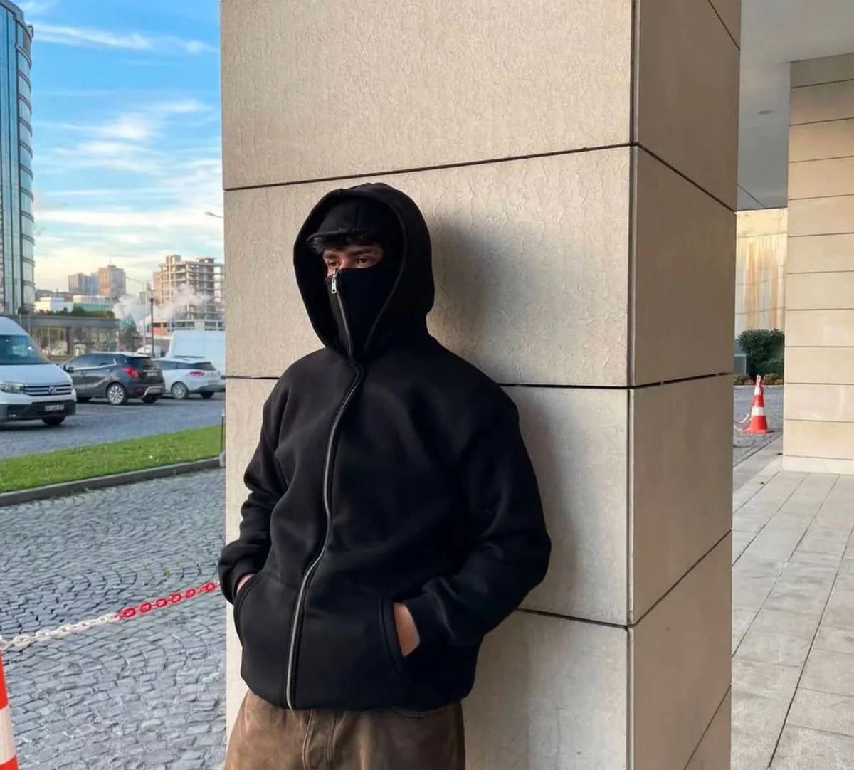 STREET-STYLE HOODED SWEATSHIRTS WITH HOODS