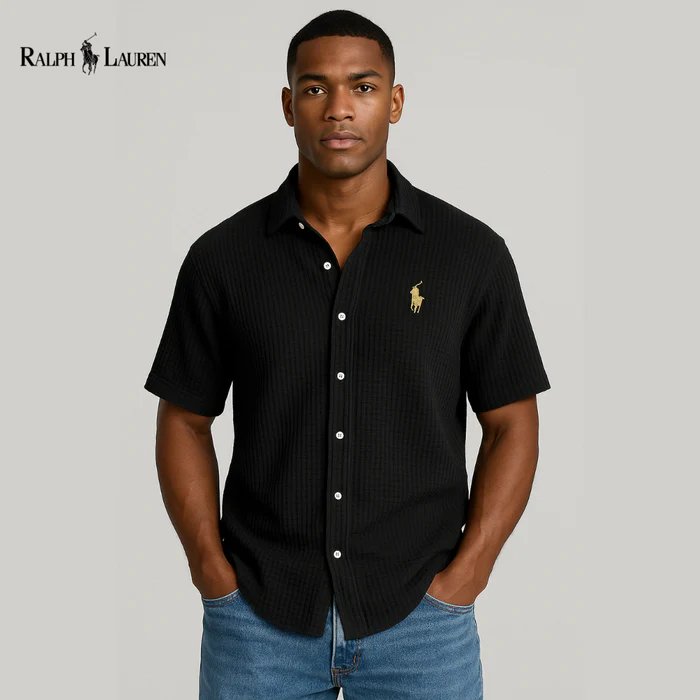 Luxury Men's Casual Short-Sleeve Shirt