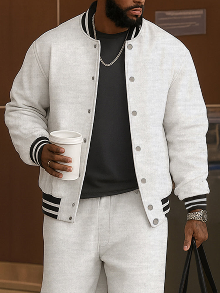 Classic Striped Jacket Pants Set