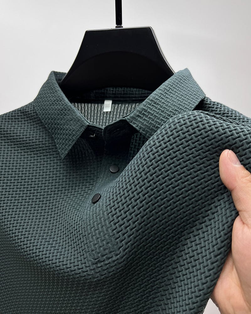 Men's Ice Silk Short Sleeve Polo Shirt