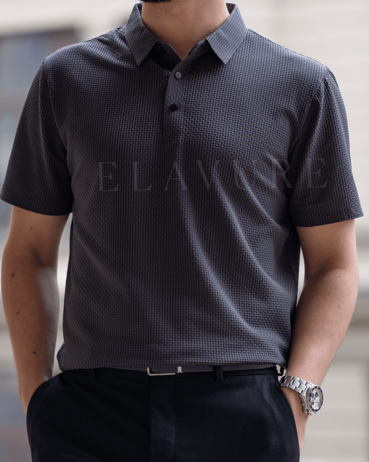 Men's Ice Silk Short Sleeve Polo Shirt