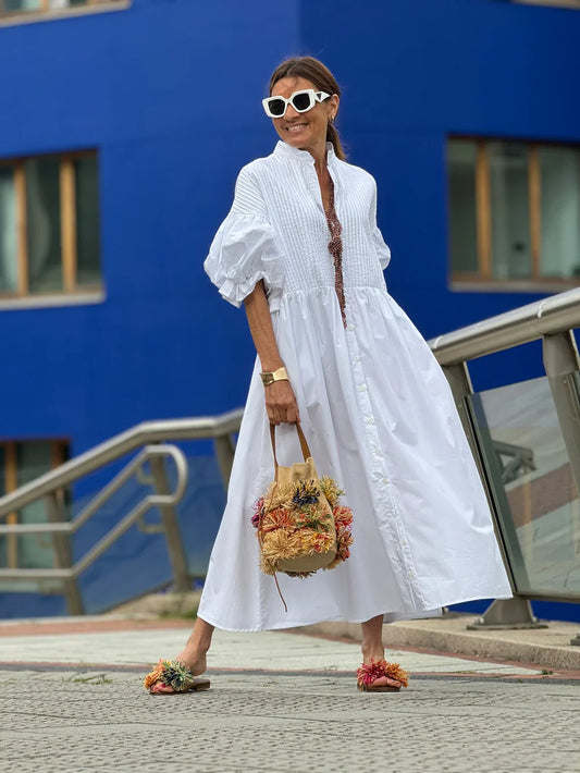 Phoebe Classic Dress -Timeless Minimalist Elegance