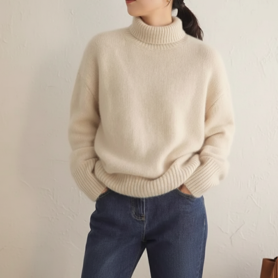 Women's Warm Cashmere Sweater - Soft & Cozy