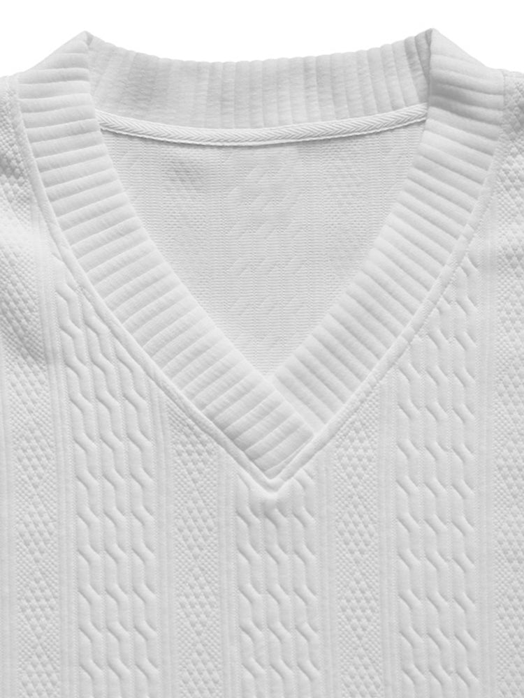 🔥Men's Athletic Jacquard Knit Tracksuit Set