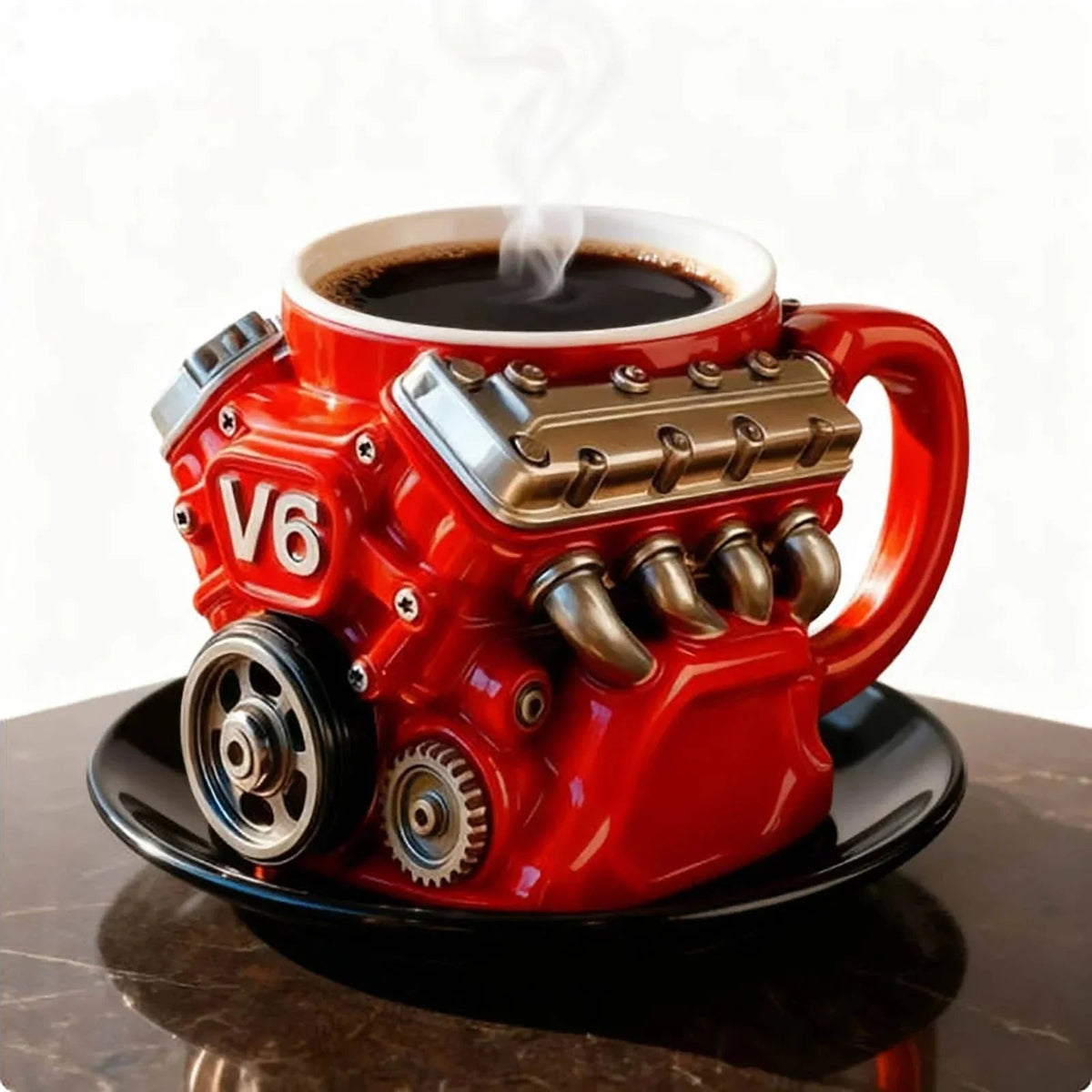 🔥V8 Engine Retro Stainless Steel Coffee Mug
