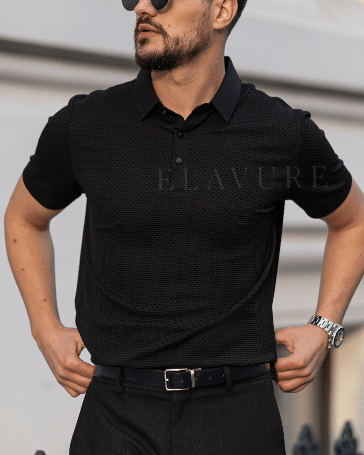 Men's Ice Silk Short Sleeve Polo Shirt