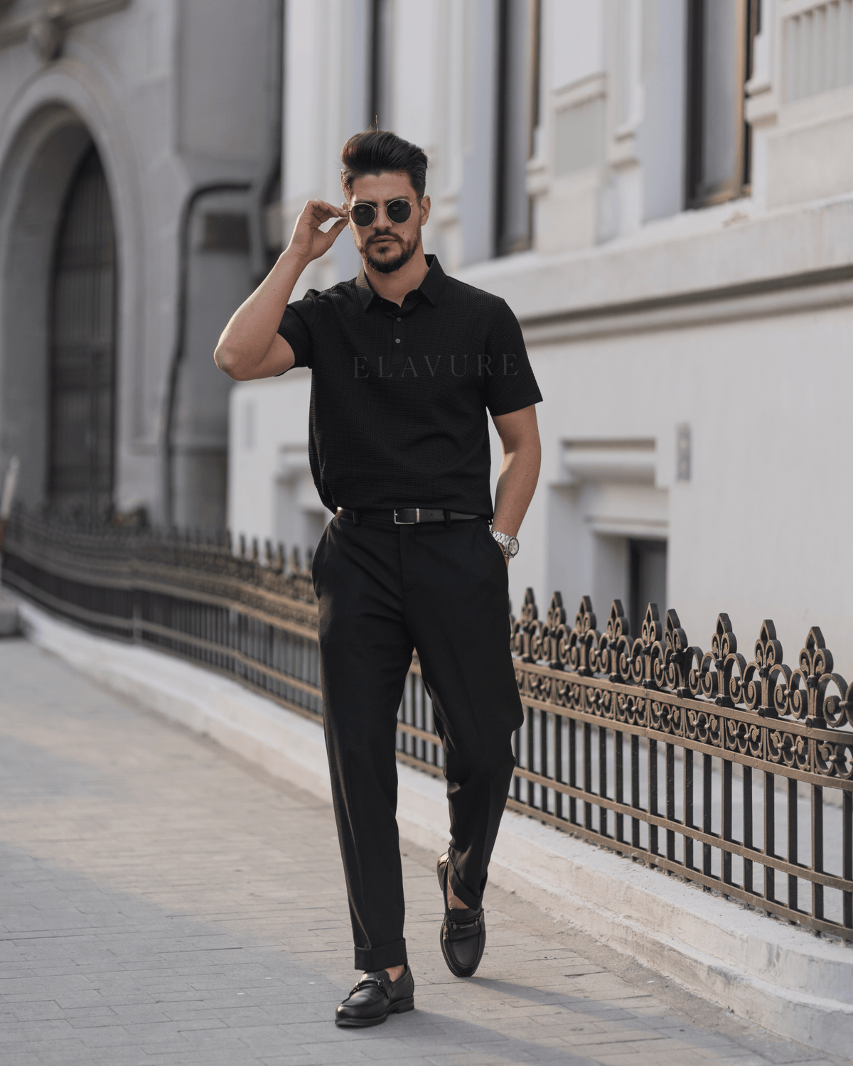 Men's Ice Silk Short Sleeve Polo Shirt