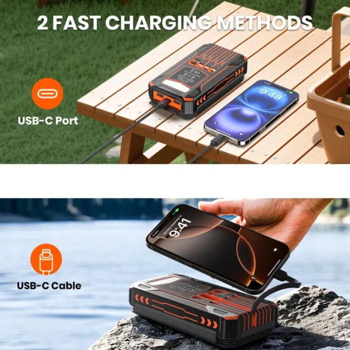 Foldable Solar Power Bank – Ultimate Outdoor Emergency Charger