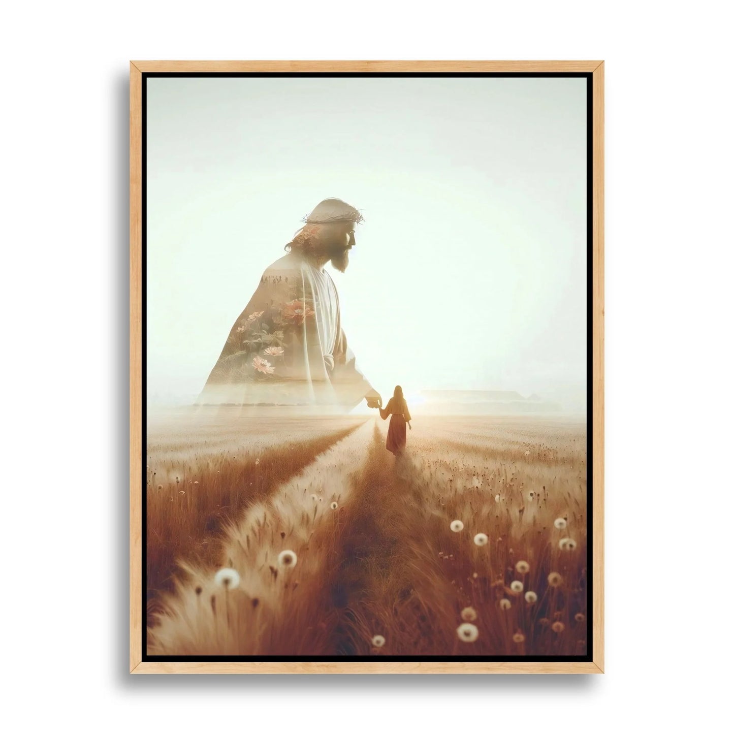Mountain Cross Faith Canvas Wall Art