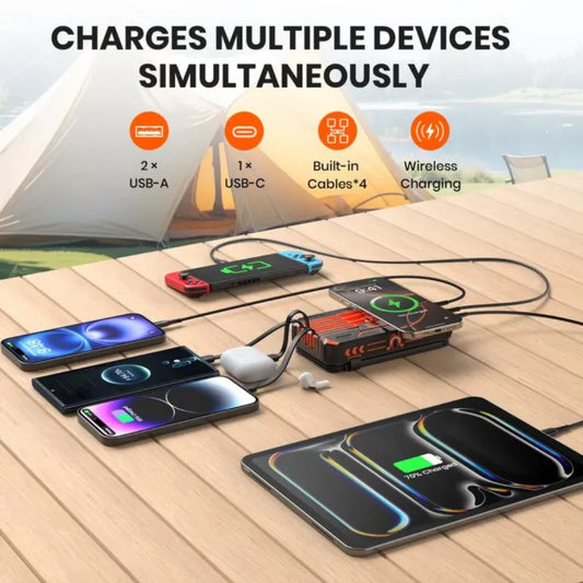 Foldable Solar Power Bank – Ultimate Outdoor Emergency Charger