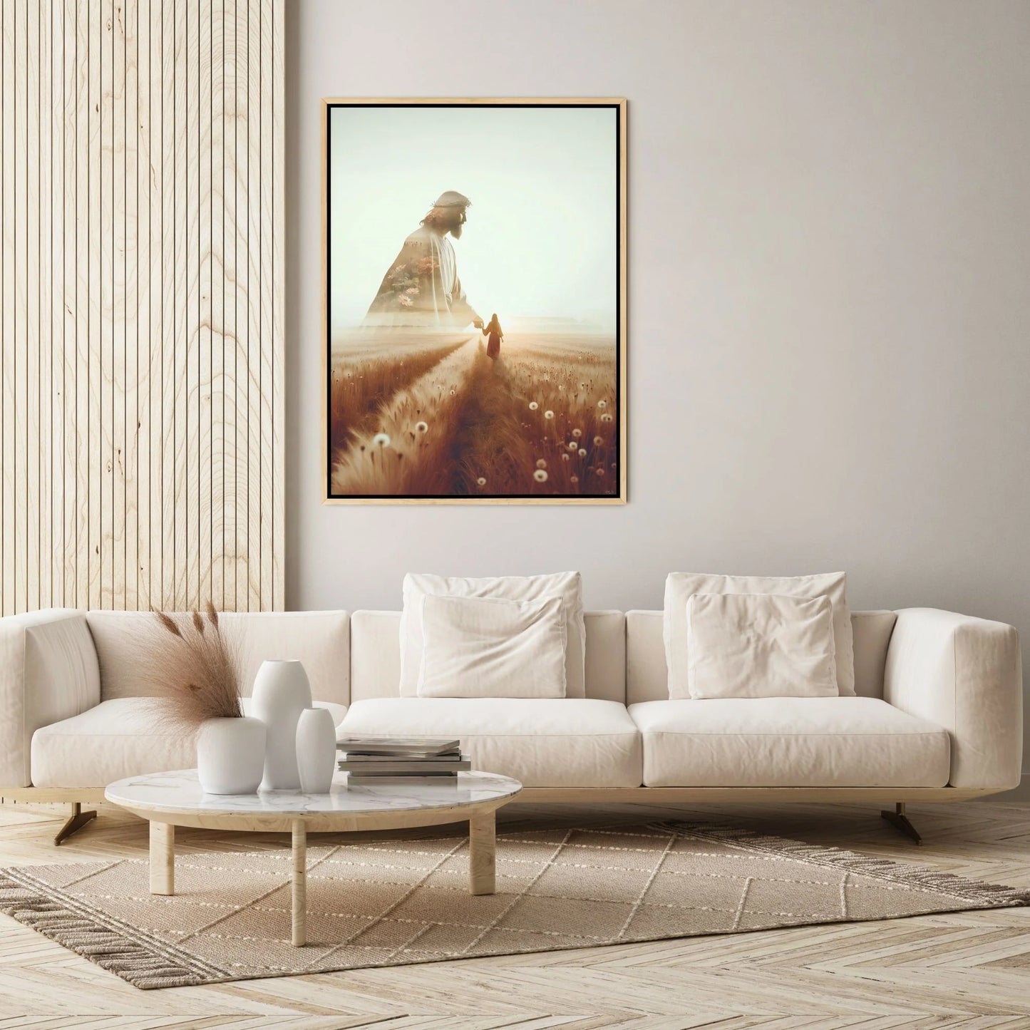 Mountain Cross Faith Canvas Wall Art