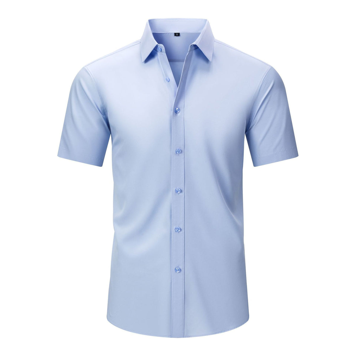 Men's Slim Fit High Stretch Long‑Sleeve Dress Shirt